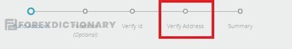 Xác minh địa chỉ ở mục Verify Address