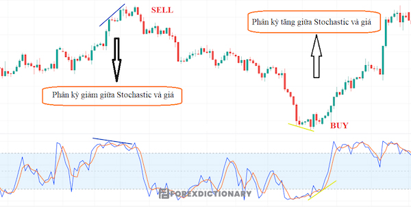 Sử dụng tín hiệu phân kỳ của giá và Stochastic để vào lệnh