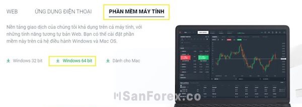 Lựa chọn “Phần mềm” máy tính và phiên bản phù hợp để tải xStation 5 về máy tính