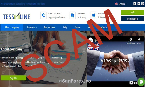 Cách nhận biết sàn ngoại hối Tessline scam