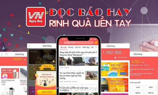 Kiếm tiền đơn giản từ app VN Ngày Nay