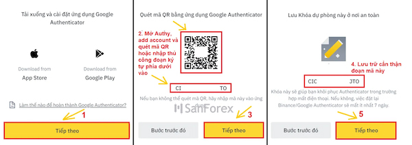 Quét mã QR hoặc nhập mã Code hệ thống cung cấp