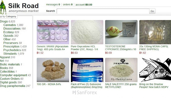 Nền tảng giao dịch ngầm Silk Road là nơi diễn ra các hoạt động mua bán trái phép